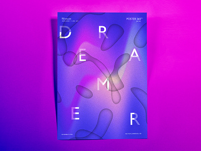 Dreamer // Poster abstract colors colours dreamer french gradients poster textures typography vibrant