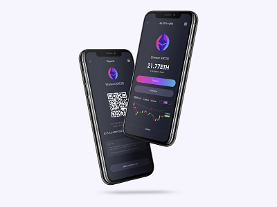 My Ether Wallet App animation app cryptocurrency ethereum mobile ui ux