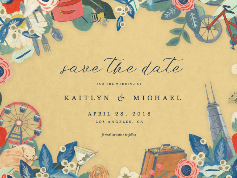 Save the Date illustration