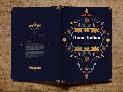 Home Italian Cookbook Cover Wrap book cover book covers cover art editorial design editorial layout italian italian food