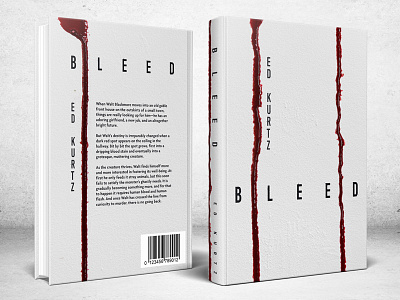 Bleed blood book cover book cover design horror minimal minimalist white
