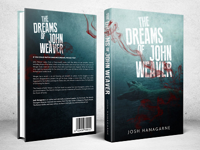 The Dreams Of John Weaver aqua book cover book cover design dark drown hand underwater water
