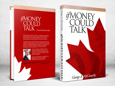 If Money Could Talk book cover book cover design canadian currency investment money red white