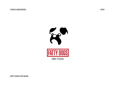 FATTY DOGS - Dry Food animals bulldog bulldog logo dog food dog logo dry food graphic design logo design pets pets brand pets food pets logo vintage logo