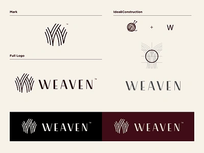 Weaven clothes - Full branding design. brand design branding branding agency brochure clothes clothes shop clothing fashion fashion app graphic design knitwear logo logo design logotype luxury brand magazine minimalist wool yarn yarn ball