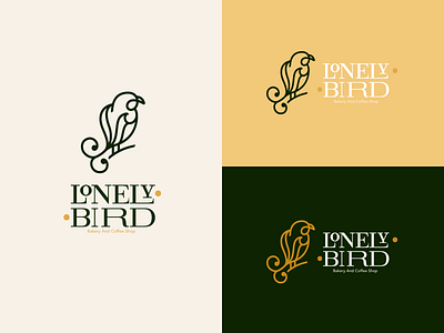 Lonely Bird, Bakery and coffee shop branding bakery logo bird bird logo brand identity branding branding agency bread café coffee coffee shop graphic design icon illustration lineart logo logo design logotype luxury typedesign typogaphy