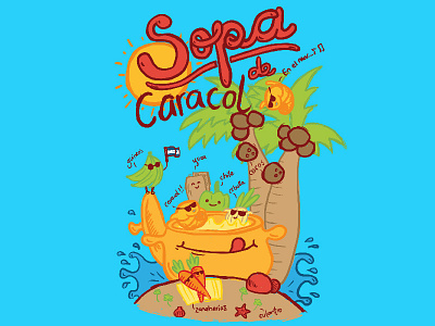 Sopa de Caracol app branding design graphic design illustration logo typography ui ux vector