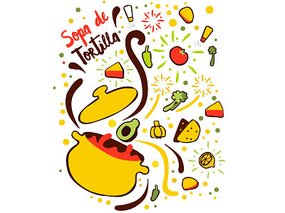 Sopa de Tortilla 3d animation app branding design graphic design illustration logo motion graphics typography ui ux vector