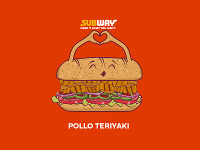 Pollo Teriyaki app branding design graphic design illustration logo typography ui ux vector
