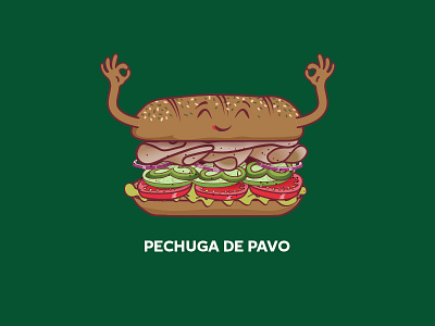 Sandwich - Pechuga app branding design graphic design illustration logo typography ui ux vector