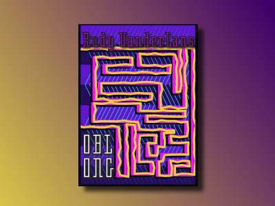 Oblong Font Poster Design / Font Design Rudy VanderLans design emigre font oblong poster