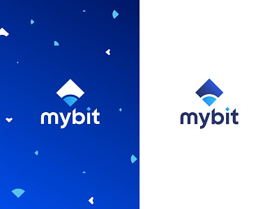 Mybit blockchain branding case logo design