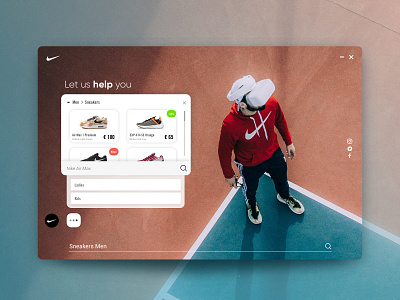 Nike Chatbot chatbot chatbots corporate creative agency homepage nike ui ui elements uidesign ux web webdesign