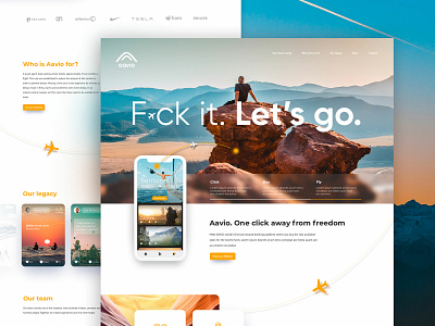 Aavio Website Mockup aavio airline avation blockchain desktop flying startup startup branding ui ux ux design