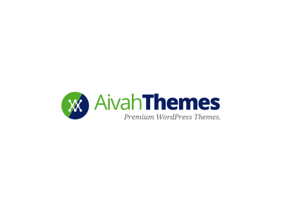 AivahThemes Logo creative green logo navy themes
