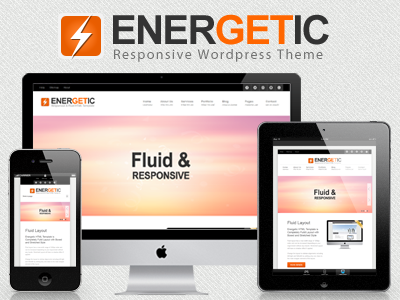 Energetic fluid responsive theme wordpress theme