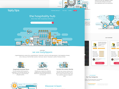 Tooly Hp animation hero homepage illustrations landing page ui ux