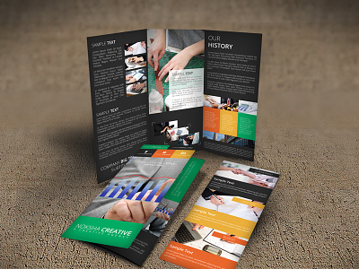 Tri Fold Brochure Template brochure cool creative indesign cs6 modern noksha creative print tri fold