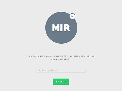 Mir Coming Soon Page alaminmir coming soon flat mir nokshacreative uiux