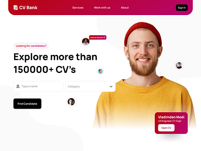 CV Bank, Concept design for CV Archive.