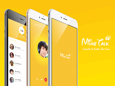 Minetalk alaminmir android app creativemine flat ios minetalk yellow
