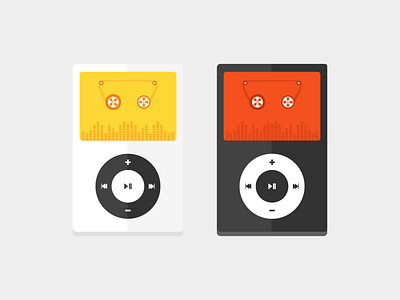 Flat iPod alaminmir creativemine design flat ipod ui vector