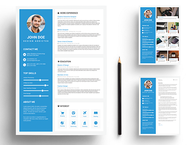 Resume Material by Alamin Mir 🚀 on Dribbble
