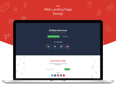 Web landing page brand corporate landing onepage