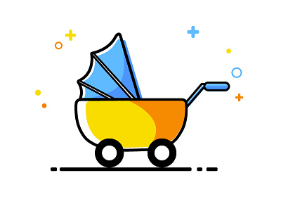 Baby icons illustrator