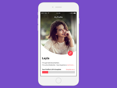 Daily Ui #006 User Profile app ios mocup profile ui user