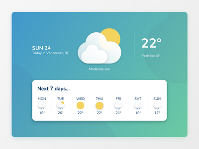 React Weather App app design icon illustration ui