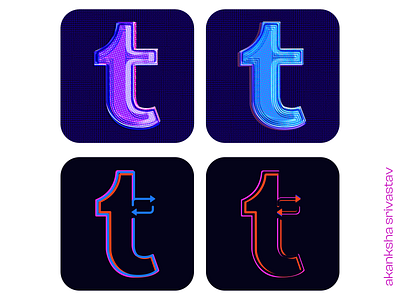 tumblr logo app branding design graphic design logo