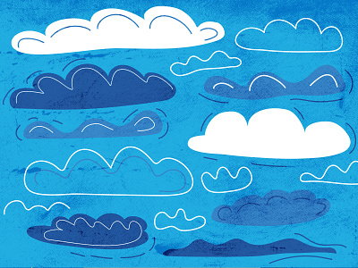 Clouds 2d adobe illustrator cloud illustration vector