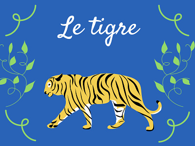 Le tigre 2d adobe illustrator illustration savewild tiger tigre vector
