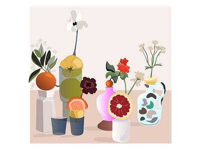 stillherestilllife_75 2d adobe illustrator chellange illustration vector