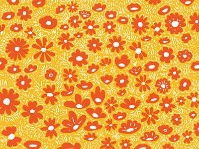 Flower pattern 2d adobe illustrator flowers illustration pattern vector