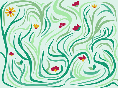 Flora 2d adobe illustrator design flowers illustration vector