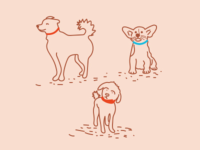Dogs 2d adobe illustrator dog illustration vector