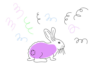New year 2d adobe illustrator illustration new year rabbit vector