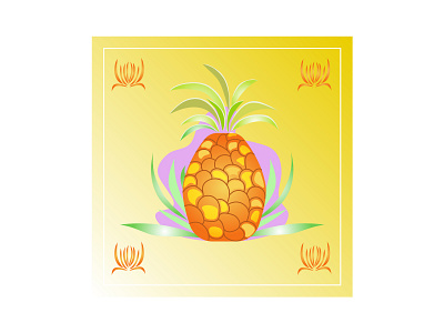 Pineapple 2d adobe illustrator design illustration pineapple vector
