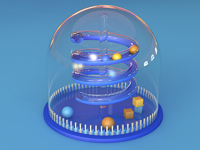 Toys Toys cap cinema4d glass spiral toys