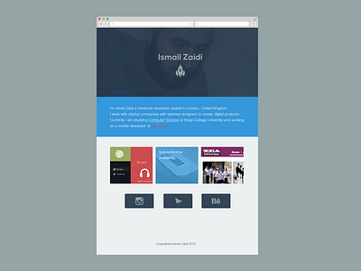 Personal Website for Ismail Zaidi