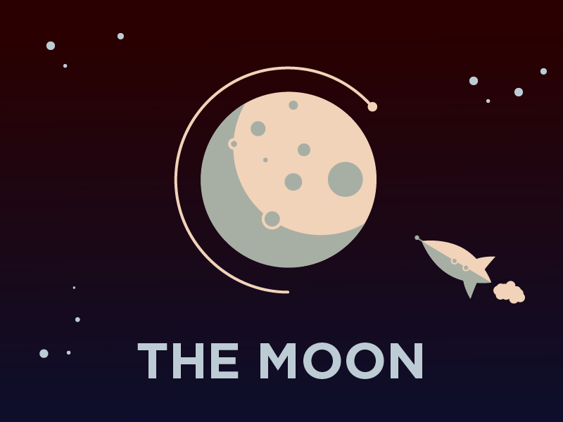 Moon Illustration by Jahit on Dribbble