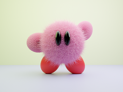 Kirby 3d blender texture