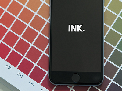 INK. Brand Identity 2d app brand iphone iphone 6 logo paper receipt