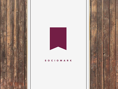 New Brand Identity for Sociomark 2d app blue bookmarking brand color colour purple sociomark web app