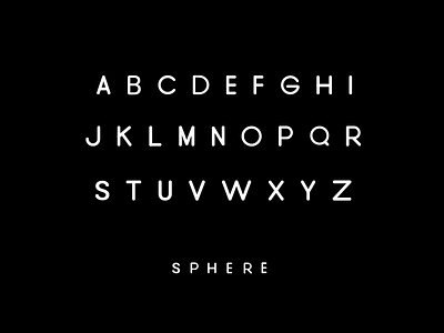 Sphere Typeface 2d branding font robot round text typography