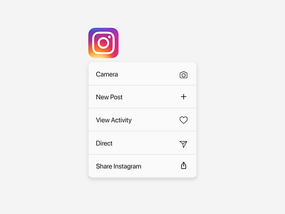 Consistent Icons on Instagram's 3D Force Touch 3d touch app icons instagram