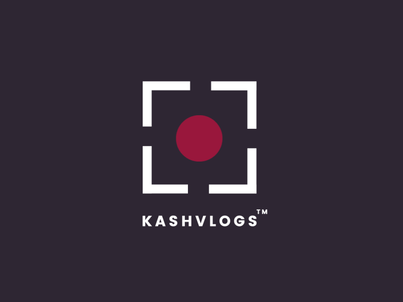 KashVlogs camera drone logo red video video brand