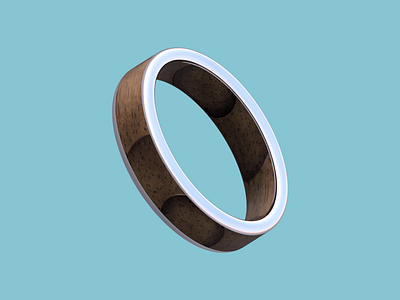 Silver Ring Rendered 3d design fusion 360 print ring
